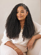 Miracle Knots Crochet Hair Messy Curly for Boho Braids | Crochet Weaves | Fulani Braids | Twists Pre-Separated Lightweight Full & Soft Pre-Looped Human Hair Extensions Protective Style
