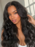 Luvme All-Day Comfort™ Wig 180% / 250% Density Kinky Body Wave / Layered Light Kinky Straight PartingMax Glueless 7x6 Closure HD Lace Wig Pre-Cut Lace