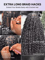 Miracle Knots Crochet Hair Burmese Curly | Wet and Wavy Water Wave | Kinky Straight for Boho Braids | Crochet Weaves | Fulani Braids | Twists Pre-Separated Lightweight Full & Soft Pre-Looped Human Hair Extensions Protective Style
