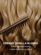 613 Blonde with Caramel Ombre Loose Wave 180% Density Human Hair 13×4 HD Lace Front Wig Pre-Cut Lace