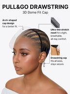 613 Blonde with Caramel Ombre Loose Wave 180% Density Human Hair 13×4 HD Lace Front Wig Pre-Cut Lace