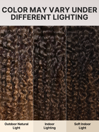 Luvme All-Day Comfort Wig 200% Density Brown Ombre Kinky Curly  PartingMax Glueless 7x6 Closure HD Lace Wig Pre-Cut Lace