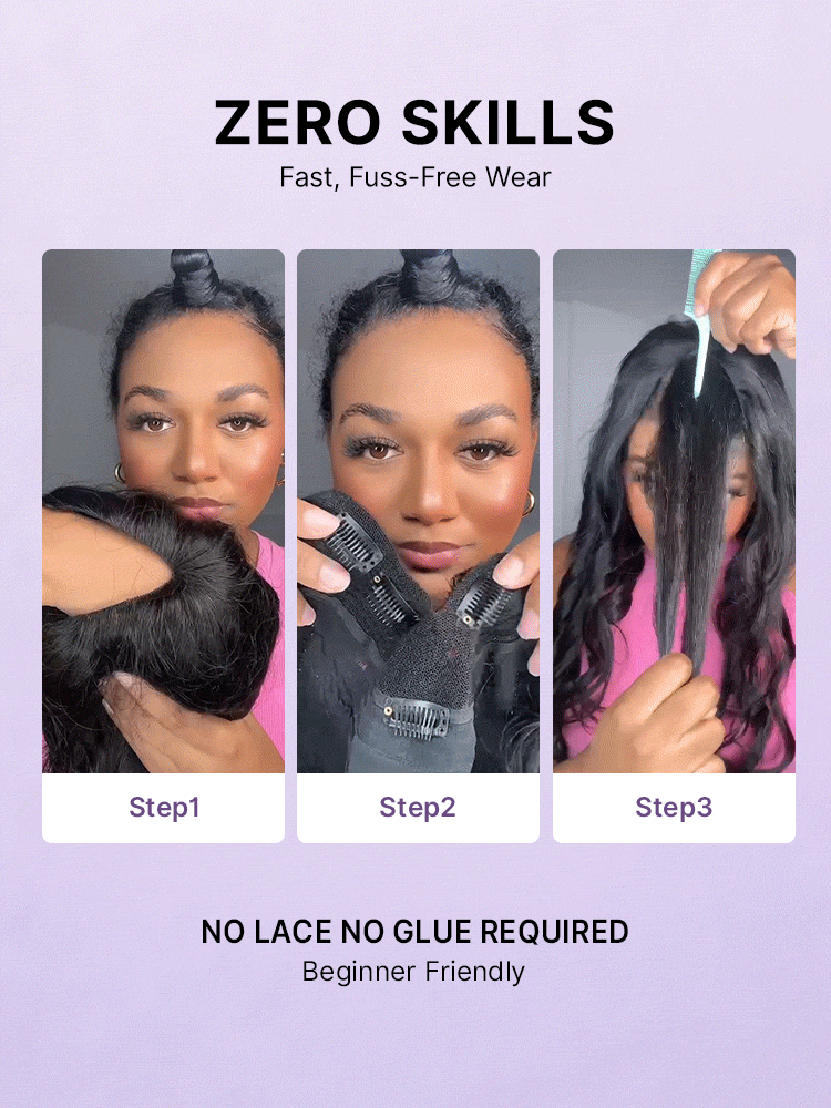 True Scalp V Part 180% Density Burmese Curly Finger Coil Ends Glueless Human Hair Wig with Flexi-Fit Drawstring