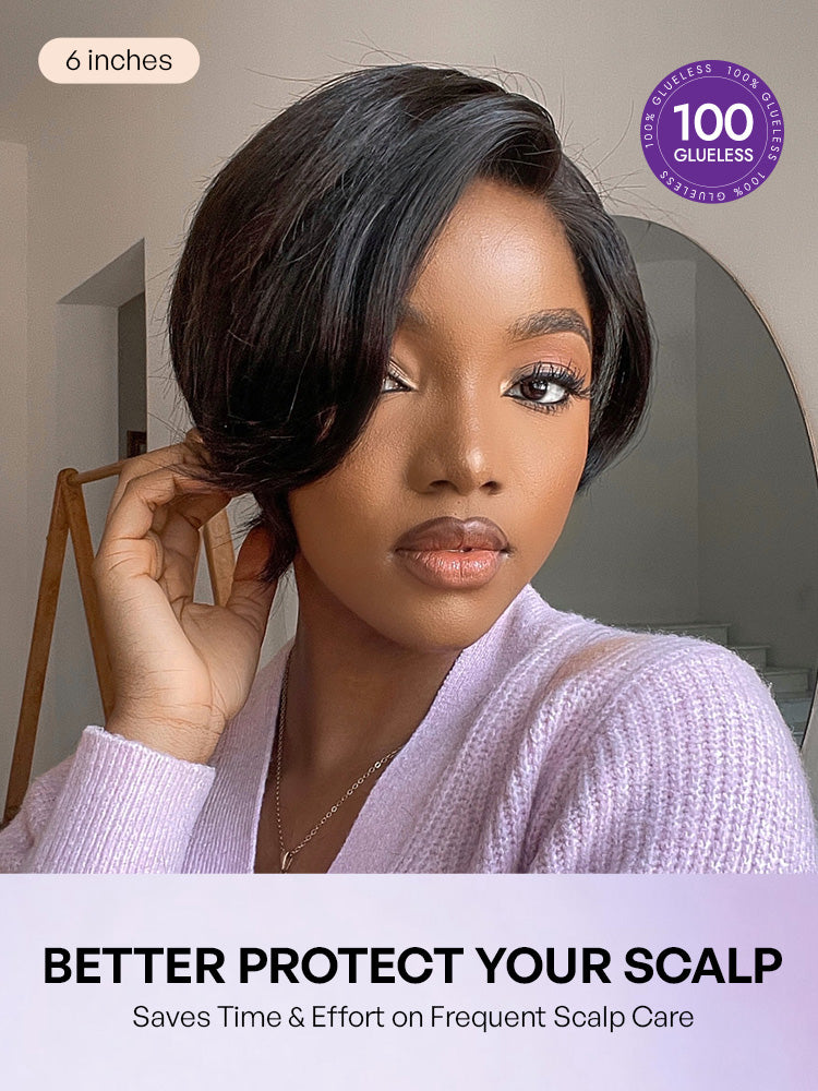 Affordable Pixie Cut Minimalist HD Lace Glueless Wig Pre-Cut Lace