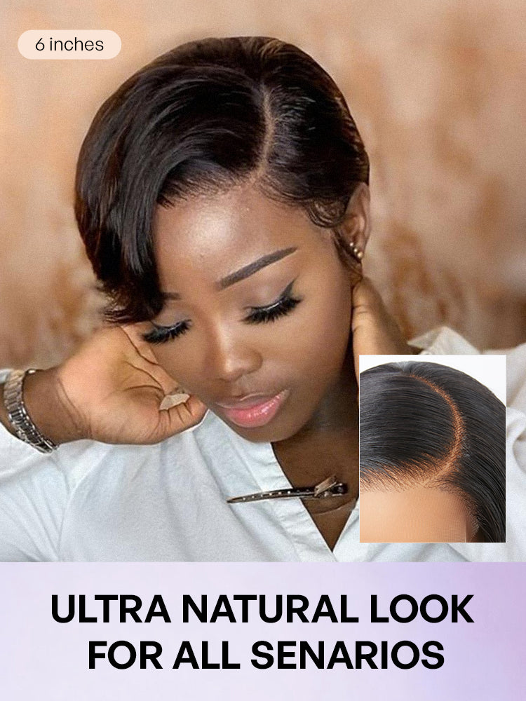 Affordable Pixie Cut Minimalist HD Lace Glueless Wig Pre-Cut Lace