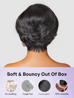 Affordable Pixie Cut Minimalist HD Lace Glueless Wig Pre-Cut Lace
