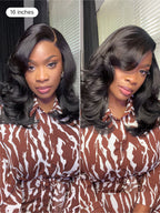 Effortlessly Chic Butterfly Cut Layered Wavy Glueless HD Minimalist Lace Short Wig