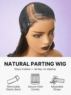 Effortlessly Chic Butterfly Cut Layered Wavy Glueless HD Minimalist Lace Short Wig