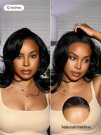 Effortlessly Chic Butterfly Cut Layered Wavy Glueless HD Minimalist Lace Short Wig