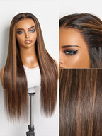PreMax Wigs | Super Natural Hairline Silky Straight Glueless 13x4 Frontal Lace Wig Human Hair Pre-Cut Lace