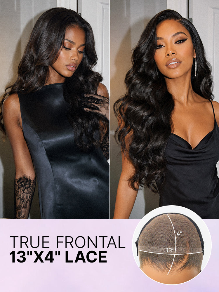 NatureMAX™ 200% Density Loose Wave Glueless 13x6 HD Lace Front Wig Human Hair Pre-Cut Lace Flexi-Fit Drawstring Cap