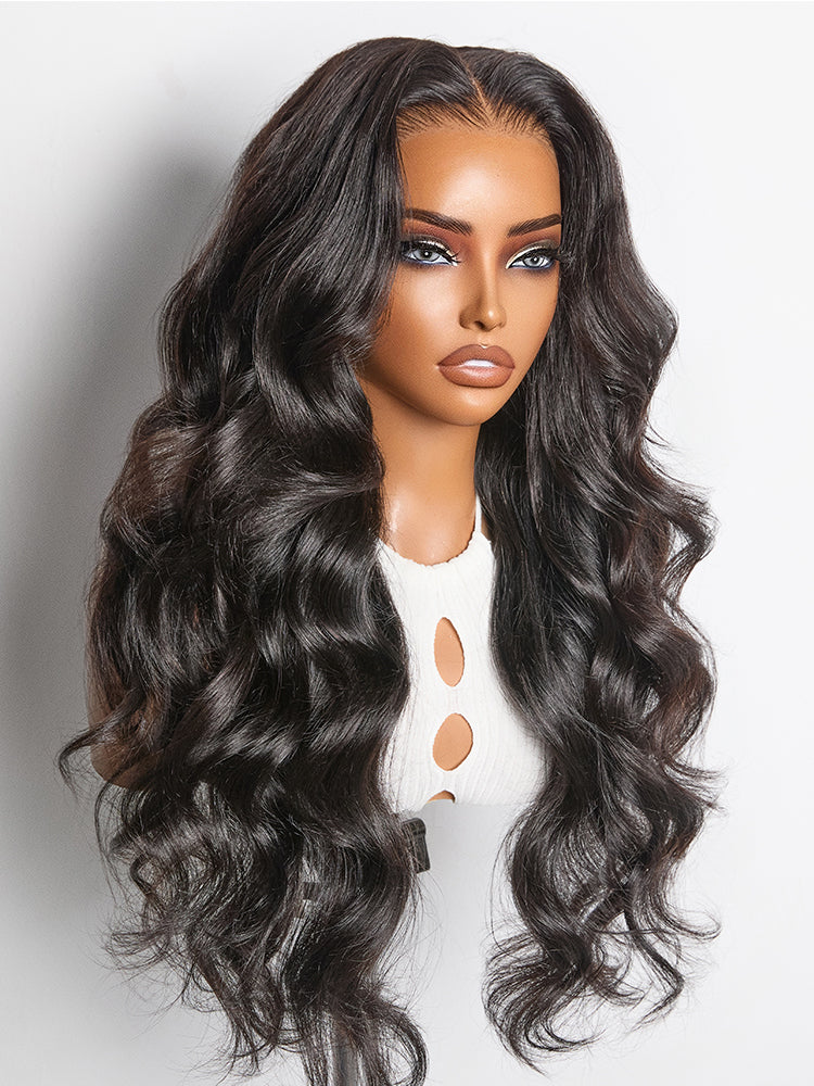 NatureMAX™ 200% Density Loose Wave Glueless 13x6 HD Lace Front Wig Human Hair Pre-Cut Lace Flexi-Fit Drawstring Cap