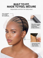 PreMax 180% Density Water Wave Glueless Flexi-Fit Drawstring 13x4 Frontal Lace Fluffy Curly Pre-Cut Lace Wig. 360-Like Design Allows Ponytail & Updo