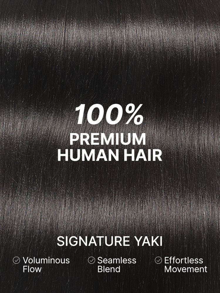 Yaki Straight 0.59mm Zero Trace Invisible Clip in Hair Extensions 100g 7pcs / 6pcs Seamless Blend & Lightweight for Daily Styling