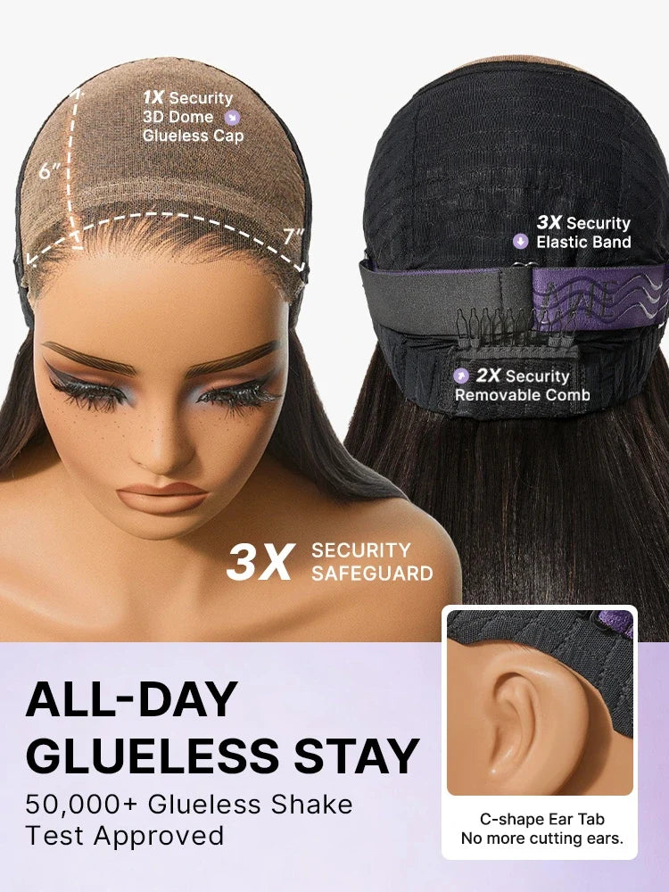 Luvme All-Day Comfort Wig 180% Density Burmese Curly Finger Coil Ends PartingMax Glueless 7x6 Closure HD Lace Wig Pre-Cut Lace