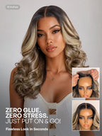 Luvme All-Day Comfort Wig 180% Density Loose Wave Sun-Kissed Blonde Highlight Glueless 7x6 Closure HD Lace Wig Pre-Cut Lace