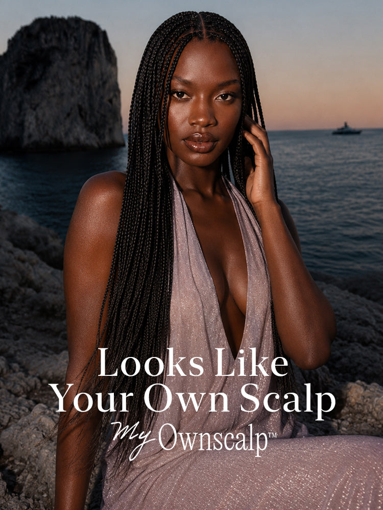 OwnScalp™ Lightweight Salon-Like Braids with a Real Scalp Look Full HD Lace Knotless Box Braided Wig - US Only