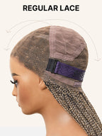 OwnScalp™ Lightweight Salon-Like Braids with a Real Scalp Look Full HD Lace Knotless Box Braided Wig - US Only