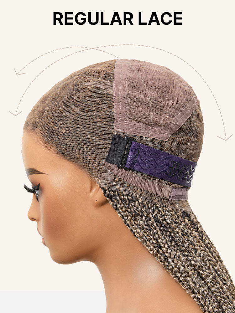 OwnScalp™ Lightweight Salon-Like Braids with a Real Scalp Look Full HD Lace Knotless Box Braided Wig - US Only