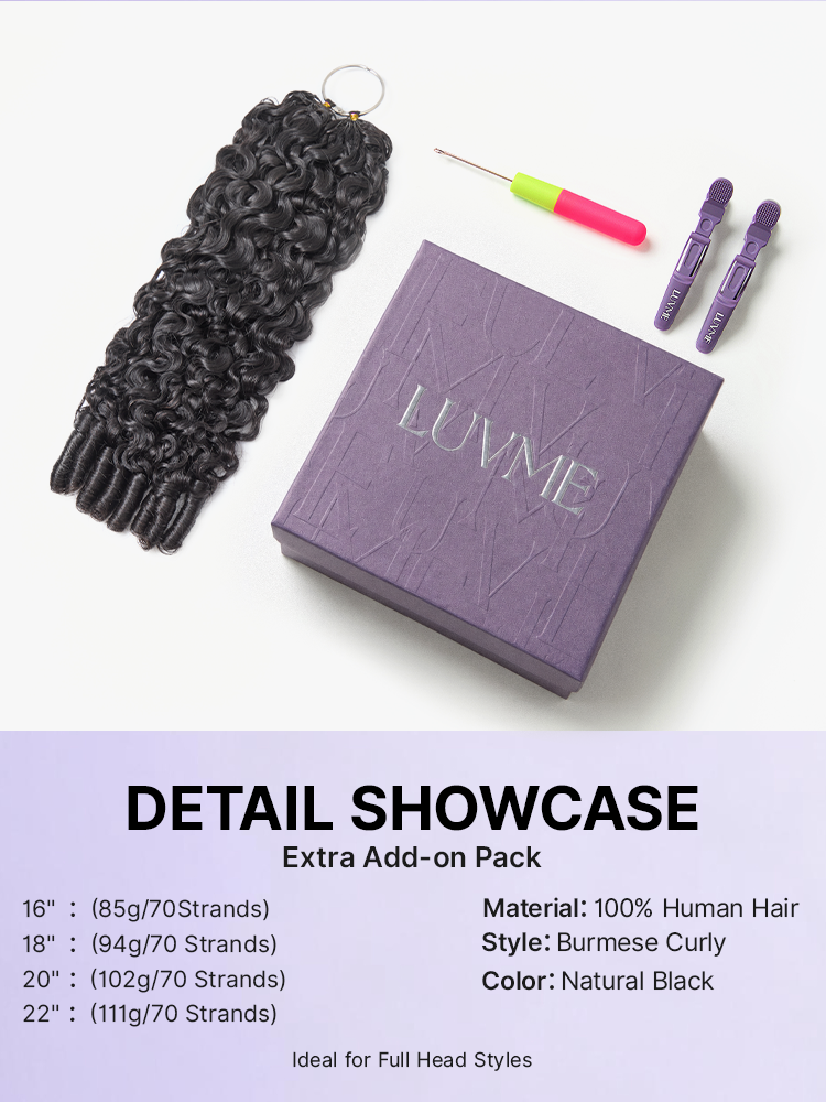Readitress™ Pre-Separated Feather Crochet Human Hair for Miracle Knots Boho Braids | Deep Wave. Burmese Curly Protective Style (Free Gifts Included)  - US Only