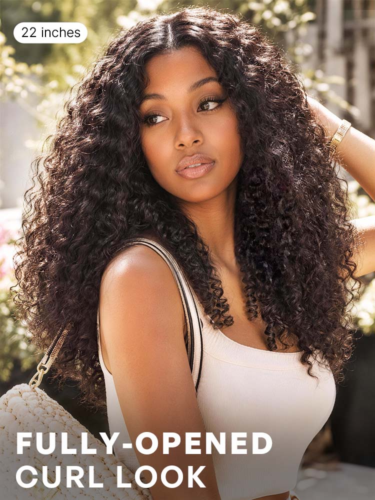 Luvme All-Day Comfort Wig 180% Density Burmese Curly Finger Coil Ends PartingMax Glueless 7x6 Closure HD Lace Wig Pre-Cut Lace