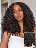Luvme All-Day Comfort Wig 180% Density Burmese Curly Finger Coil Ends PartingMax Glueless 7x6 Closure HD Lace Wig Pre-Cut Lace