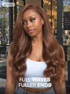 Luvme All-Day Comfort Wig 180% Density Chocolate Brown Loose Wave PartingMax Glueless 7x6 Closure HD Lace Wig Pre-Cut Lace