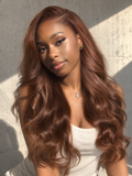 Luvme All-Day Comfort Wig 180% Density Chocolate Brown Loose Wave PartingMax Glueless 7x6 Closure HD Lace Wig Pre-Cut Lace