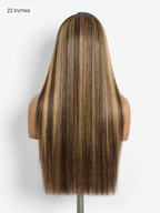 Luvme All-Day Comfort Wig 180% Density Blonde Highlight Butterfly Cut Layered Light Yaki Straight Glueless 7x6 Closure HD Lace Wig Pre-Cut Lace