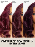 Dark Plum 99J Color Wig Loose Wave Minimalist HD Lace Glueless Mid Part Short Wig Pre-cut Lace