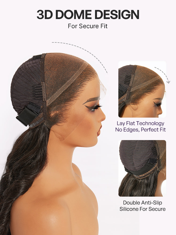 PreMax Wigs - Nature Max Yaki / Silky Bob Ear-to-Ear Glueless 13x6 Frontal HD Lace Short Bob Wig
