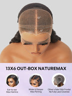 PreMax Wigs - Nature Max Yaki / Silky Bob Ear-to-Ear Glueless 13x6 Frontal HD Lace Short Bob Wig