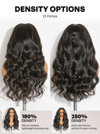 Luvme All-Day Comfort™ Wig 180% / 250% Density Kinky Body Wave / Layered Light Kinky Straight PartingMax Glueless 7x6 Closure HD Lace Wig Pre-Cut Lace
