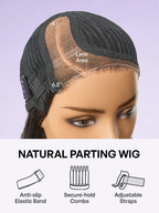 Soft-Shine Mocha Mousse Ombre - Fluffy Kinky Curl Glueless Minimalist HD Lace Wig Ready to Go