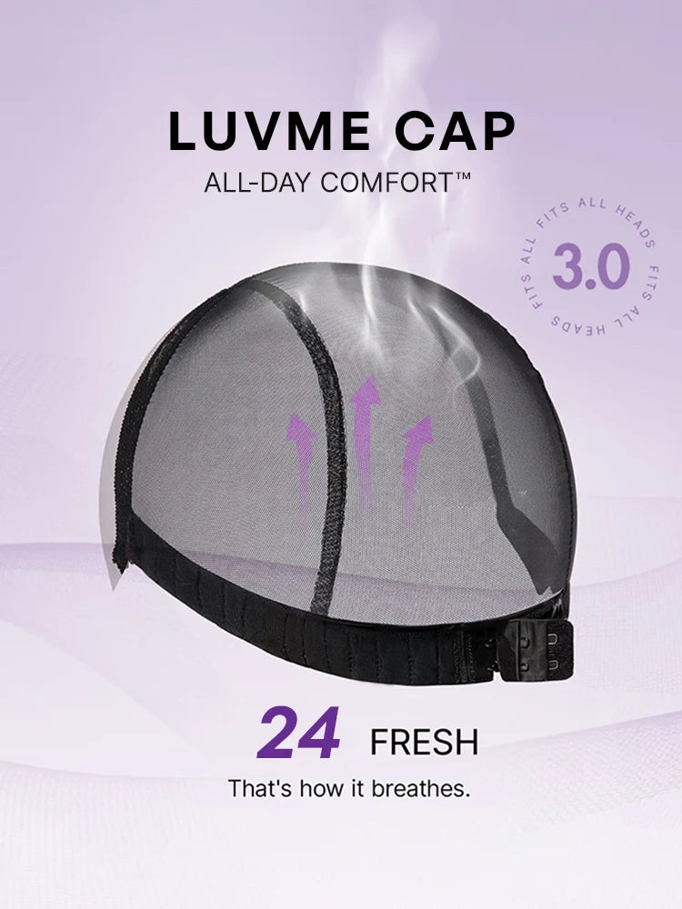 Luvme All-Day Comfort Wig 180% Density Rich Dark Plum Loose Body Wave PartingMax Glueless 7x6 Closure HD Lace Wig Pre-Cut Lace