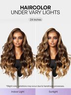 Luvme All-Day Comfort™ Wig 180% Density Sun-Kissed Blonde Ombre Highlight Loose Body Wave Glueless 7x6 Closure HD Lace Wig Pre-Cut Lace