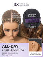 Luvme All-Day Comfort™ Wig 180% Density Sun-Kissed Blonde Ombre Highlight Loose Body Wave Glueless 7x6 Closure HD Lace Wig Pre-Cut Lace