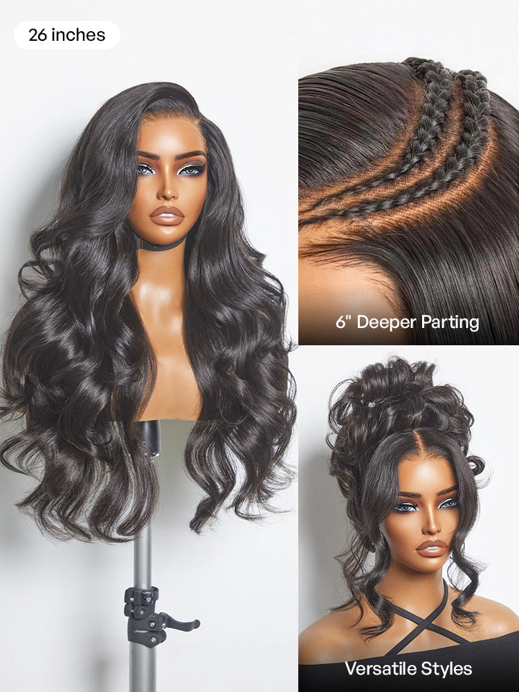 Luvme All-Day Comfort 250% Density Glueless 7x6 Closure HD Lace Loose Body Wave Long Wig Pre-Cut Lace