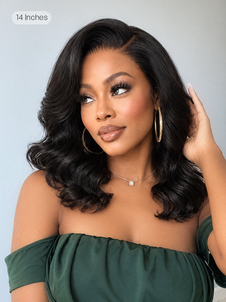 Luvme All-Day Comfort 250% Density Glueless 7x6 Closure HD Lace Loose Body Wave Short Wig Pre-Cut Lace