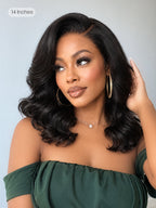 Luvme All-Day Comfort 250% Density Glueless 7x6 Closure HD Lace Loose Body Wave Short Wig Pre-Cut Lace