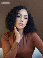 Ready to Go Water Wave Short Curly Bob Wig Glueless Minimalist HD Lace Wig Pre-Cut Lace