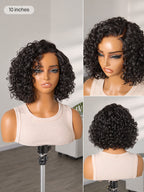 Ready to Go Water Wave Short Curly Bob Wig Glueless Minimalist HD Lace Wig Pre-Cut Lace
