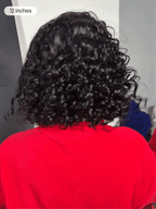 Ready to Go Water Wave Short Curly Bob Wig Glueless Minimalist HD Lace Wig Pre-Cut Lace