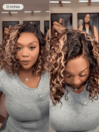 Ready to Go Water Wave Short Curly Bob Wig Glueless Minimalist HD Lace Wig Pre-Cut Lace