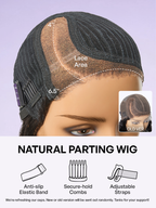 Effortless Elegance Copper Highlight / Natural Black Bouncy Curl Wig Minimalist HD Lace Glueless Wig Pre-Cut Lace