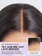Warm Caramel Brown / Natural Black Deep Curly Glueless 5x5 Closure Pre-Cut Lace Wig