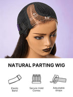 Brown Highlight Layered Wavy Butterfly Haircut Glueless Minimalist HD Lace Wig Pre-Cut Lace