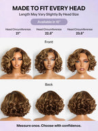 Classic Old Money Honey Blonde Highlight Wavy Glueless Minimalist HD Lace Wig Pre-cut Lace