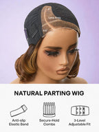 Classic Old Money Honey Blonde Highlight Wavy Glueless Minimalist HD Lace Wig Pre-cut Lace